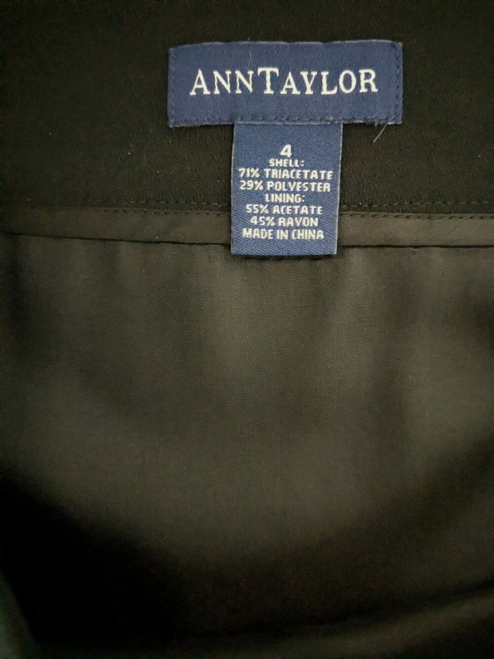 Ann Taylor Black Pencil Skirt - Tailored Office Essential - New - Picture 3 of 4